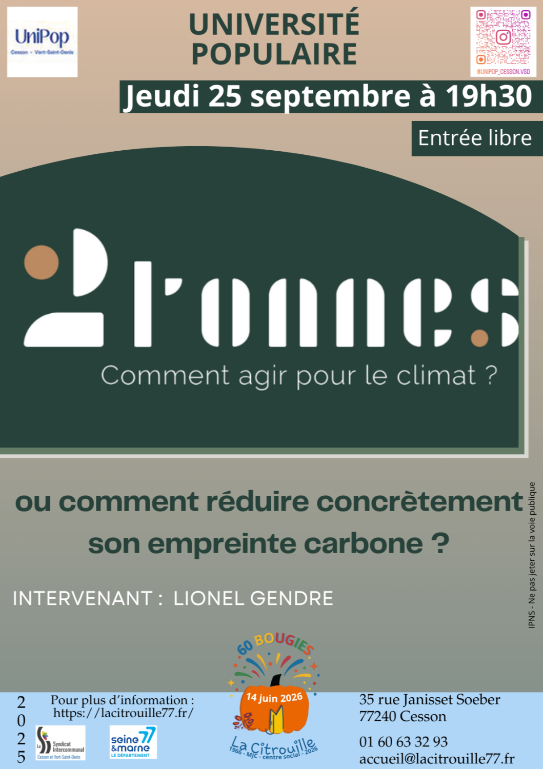Atelier 2 tonnes ou comment réduire concrètement son empreinte carbone ?
