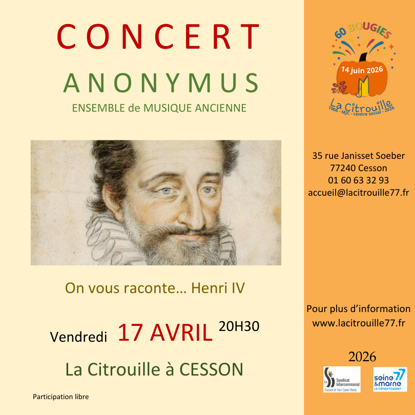 Concert avec l’ensemble de musique ancienne Anonymus