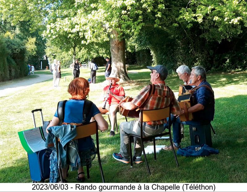 2023/06 - Randonnée gourmande (Téléthon) à la Chapelle des Ftz