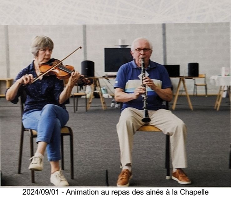 2024/09 - Animation au repas des aînés de la Chapelle des Ftz