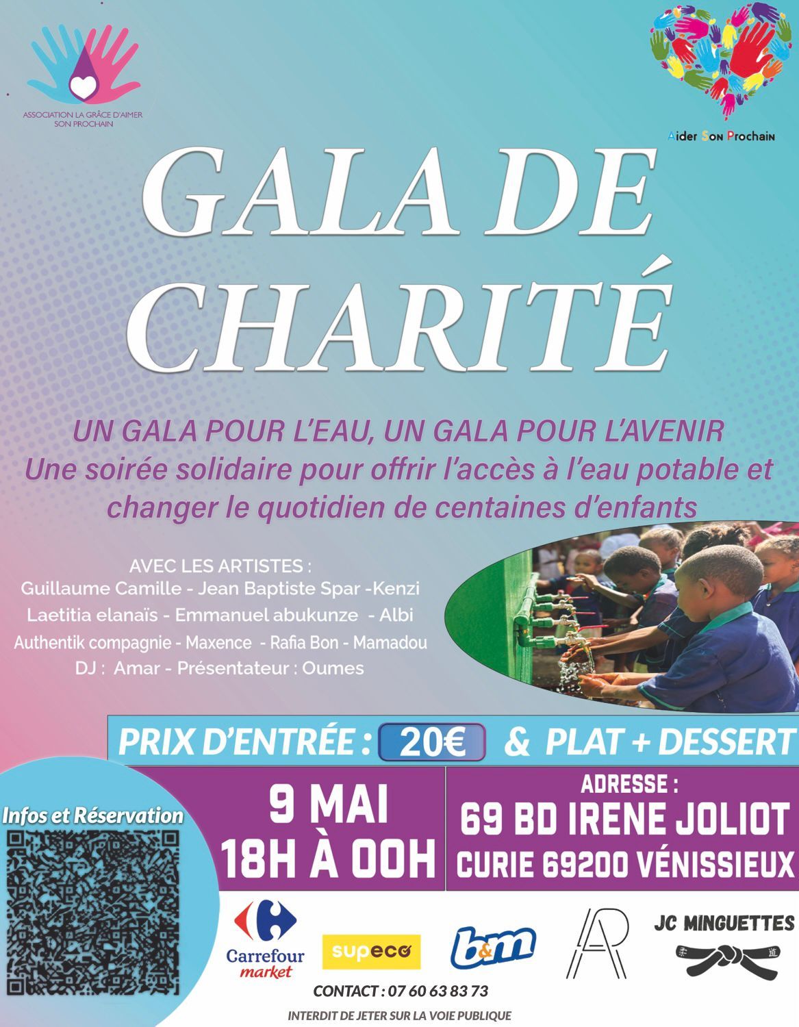 Gala de charité du 09 Mai 2026 à partir de 18h