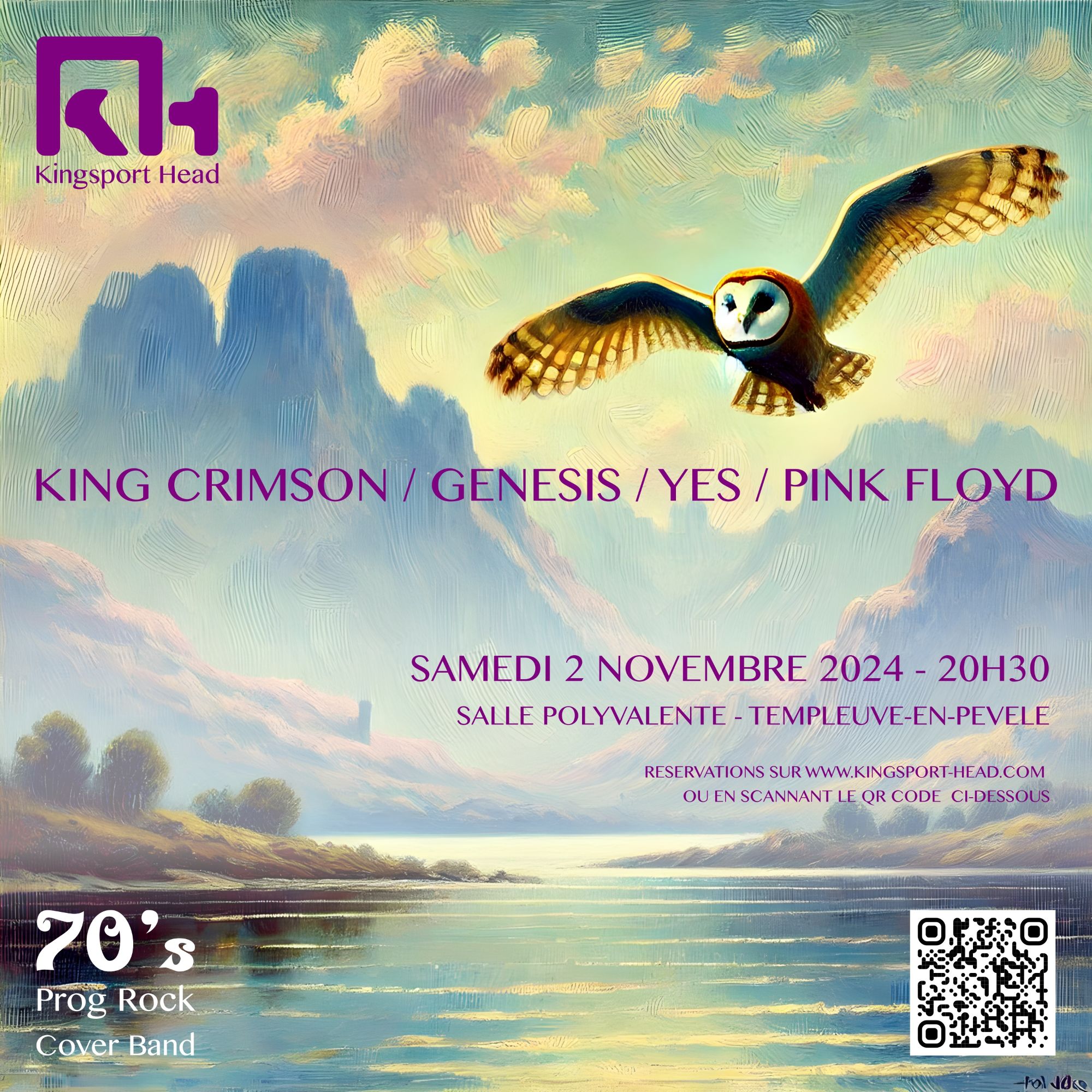 Concert Kingsport Head (Cover Genesis, Pink Floyd, King Crimson, Yes)