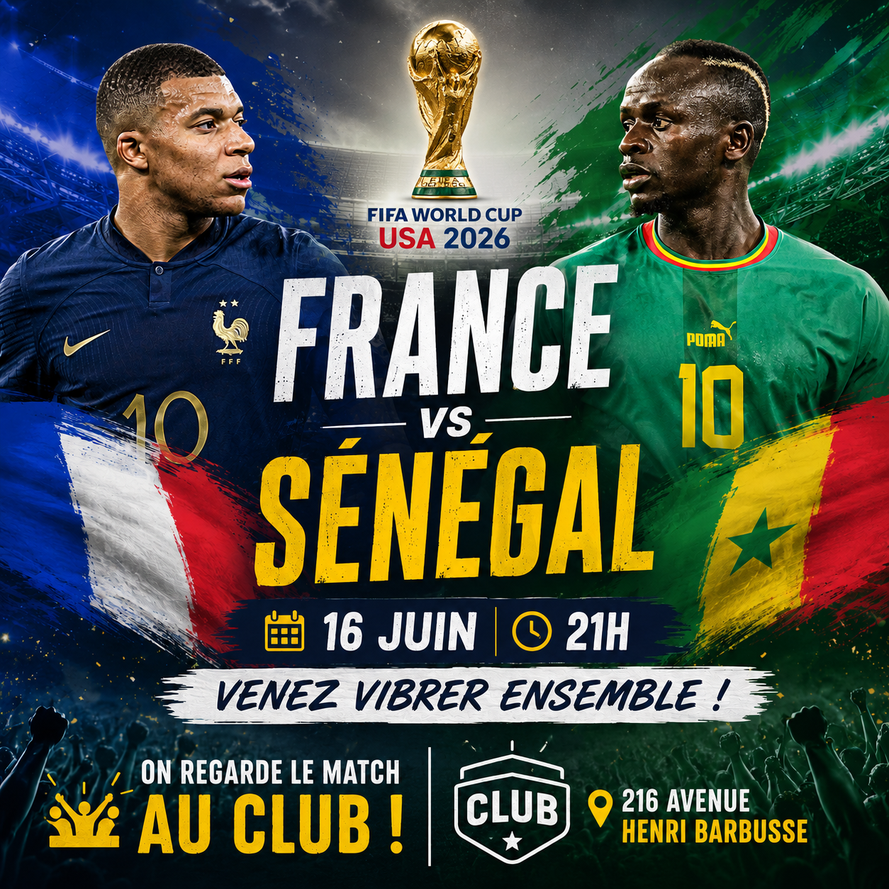 Foot - Coupe du Monde - France vs Sénégal