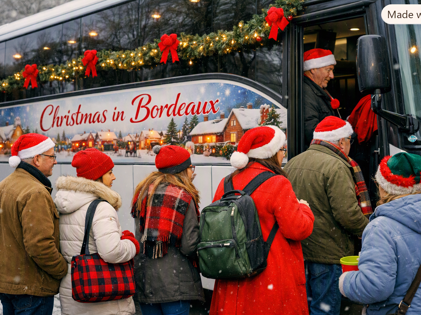 FABA Christmas Bus Trip to Bordeaux Tuesday Dec. 15th