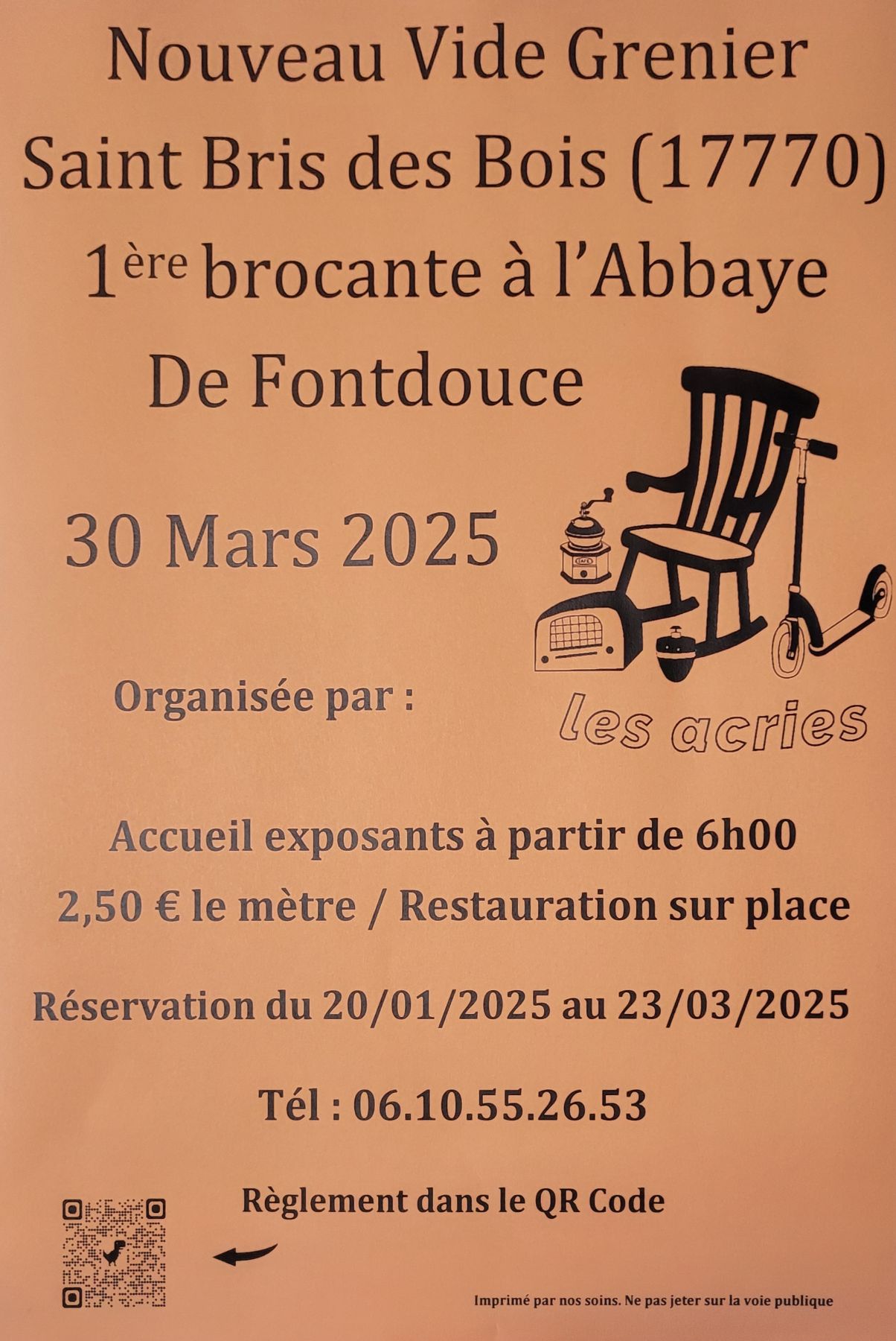 1ére Brocante de L'Abbaye de Fontdouce