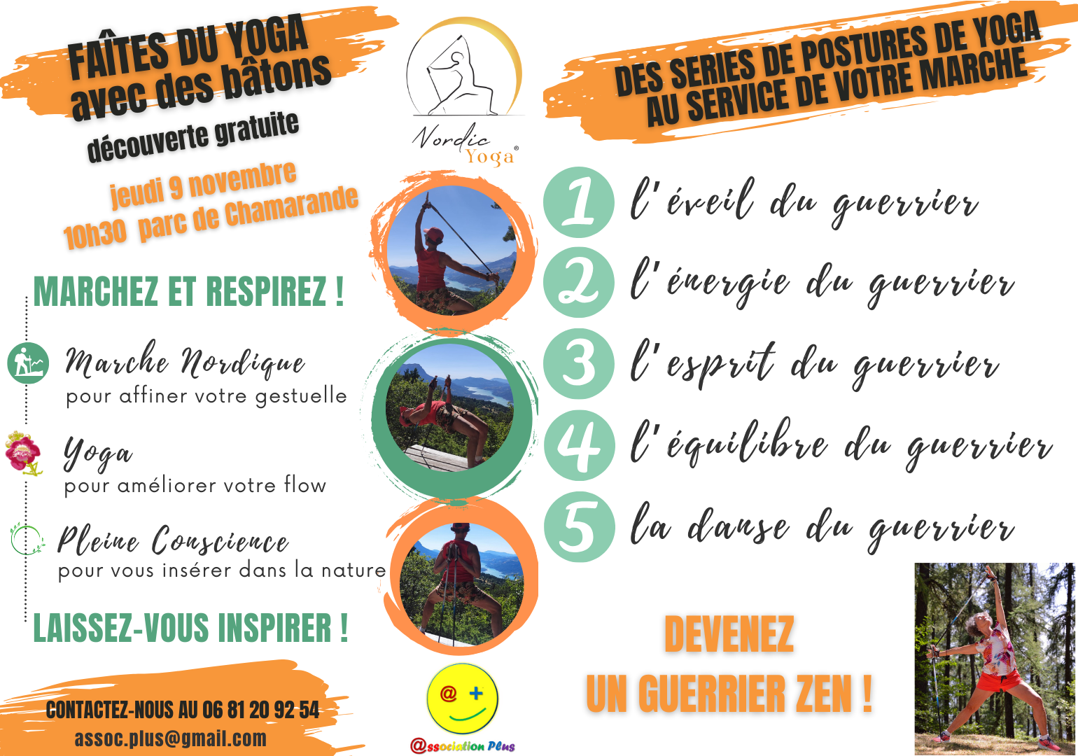 Découverte Nordic Yoga ® jeudi 9/11/2023