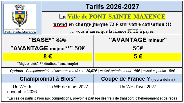 tarifs 26-27