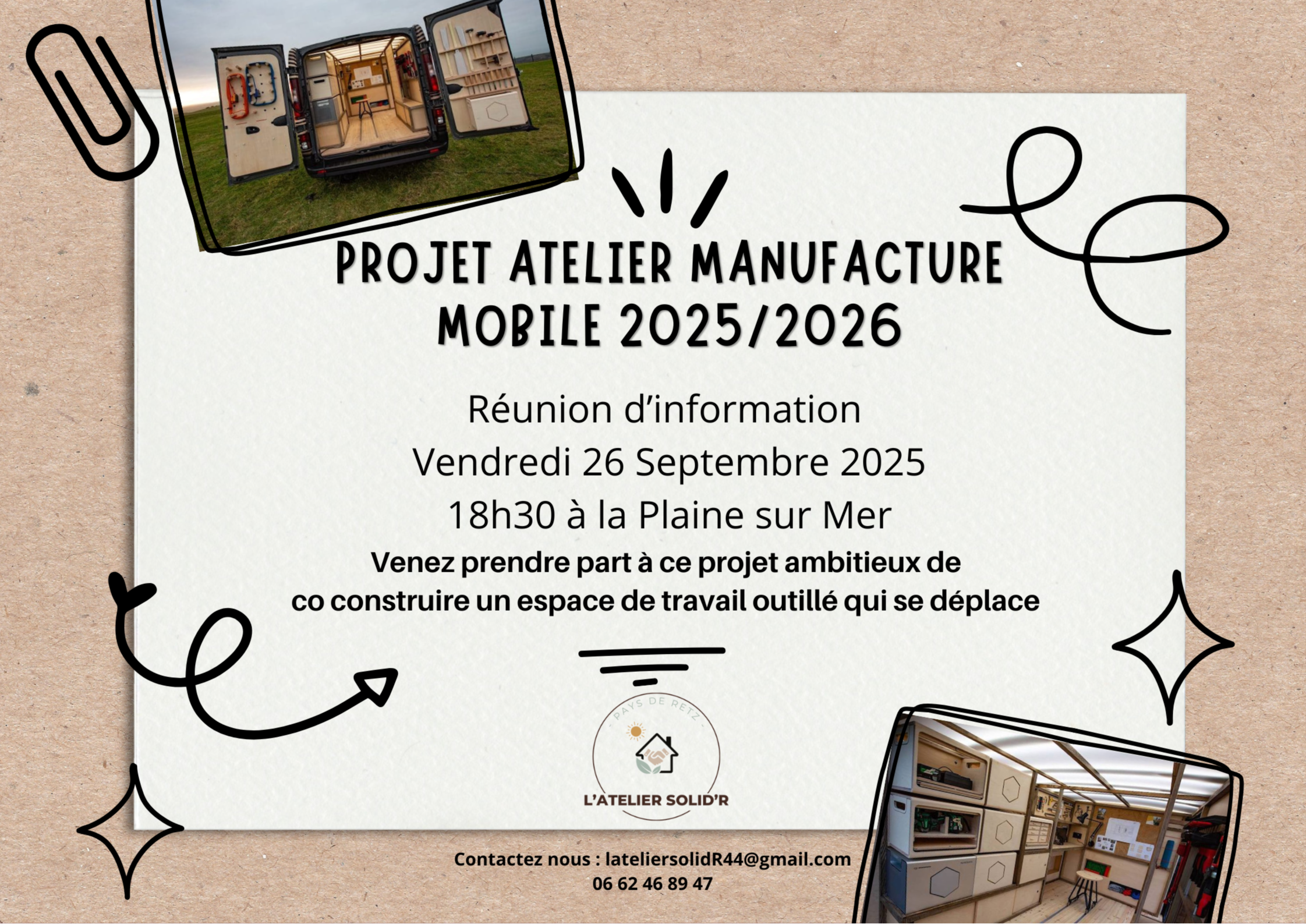  Un atelier mobile de fabrication et de création : un projet participatif en route dès septembre 2025 !