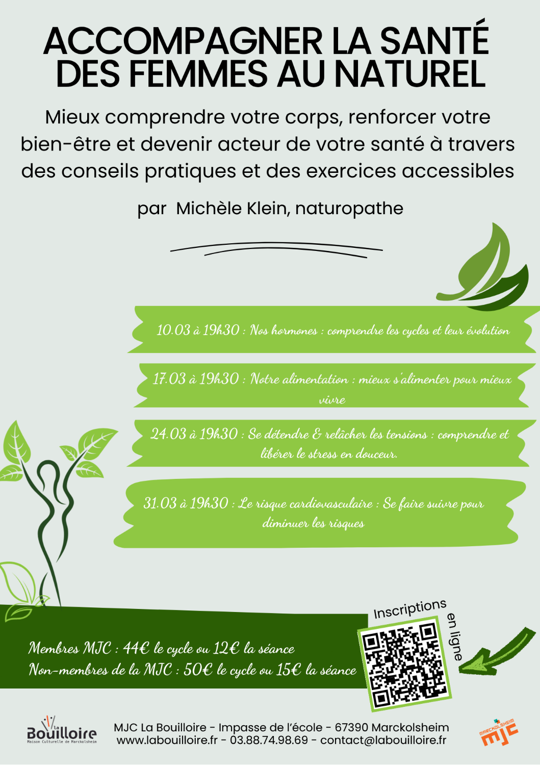 2026/2027 - CONFERENCE - ACCOMPAGNER LA SANTE DES FEMMES AU NATUREL