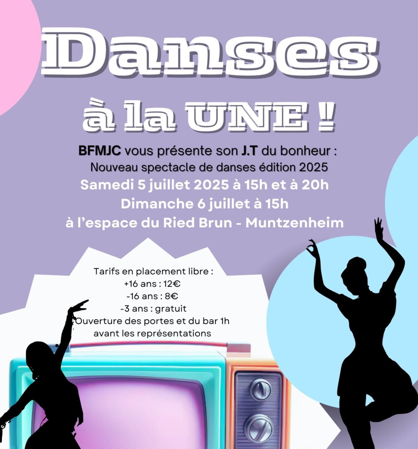 SPECTACLE DE DANSE - SAMEDI 05 JUILLET à 15H00