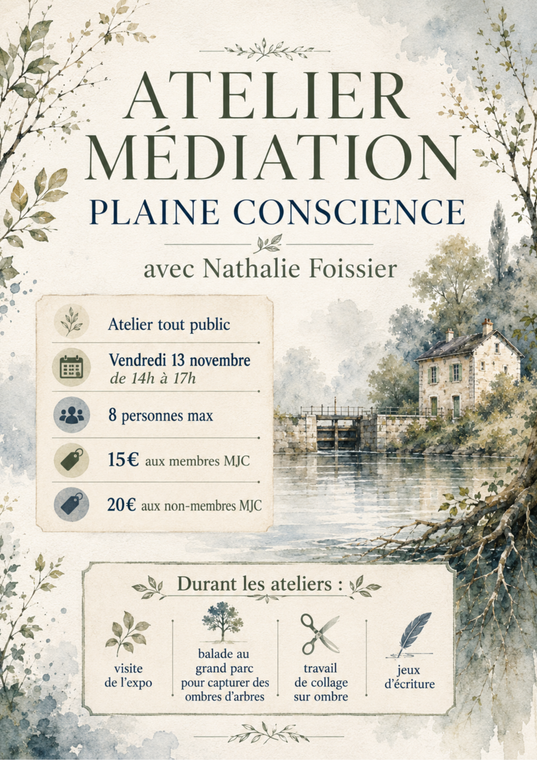 2026/2027 - ATELIER MEDIATION PLAINE CONSCIENCE