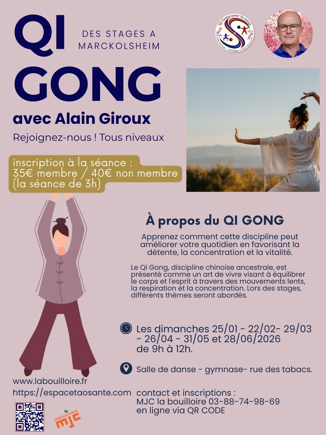 ATELIERS QI-GONG avec Alain Giroux