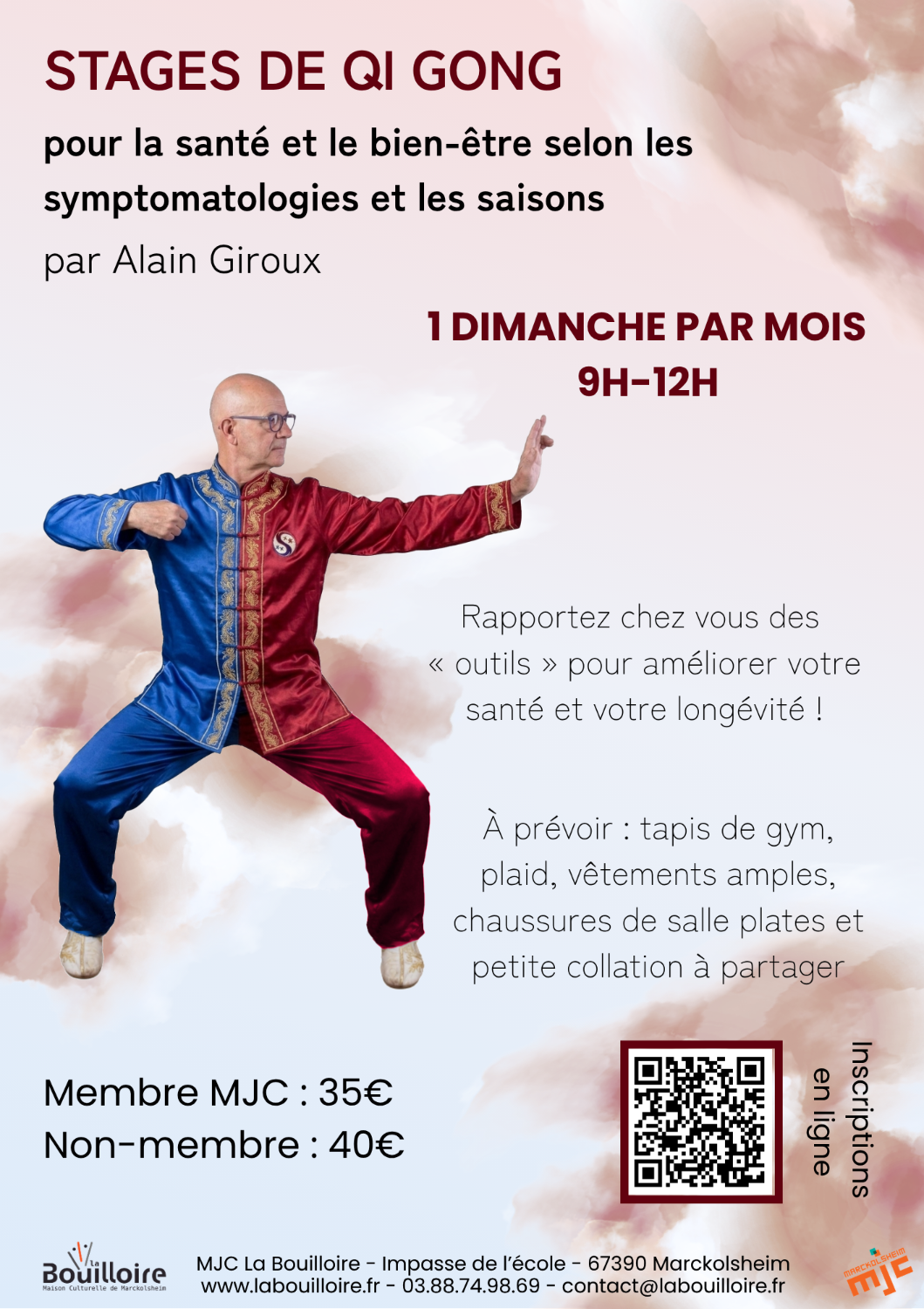 2026/2027 - STAGES QI-GONG avec Alain Giroux