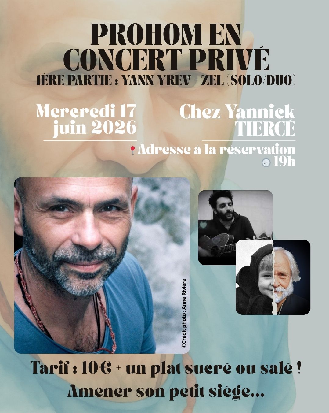 PROHOM en concert privé - 1ère partie : Yann Yrev + Zel (solo/duo)