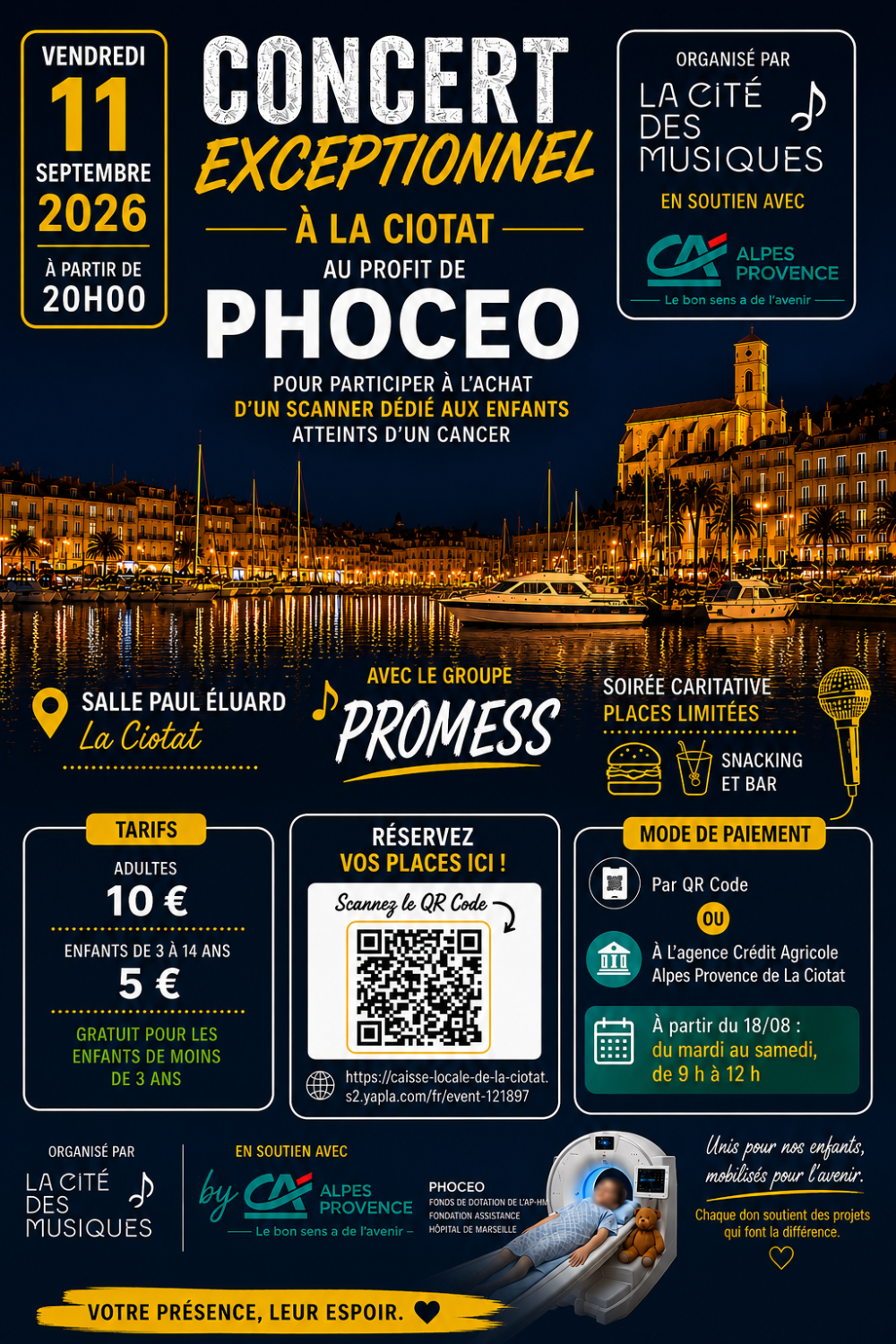 Concert caritatif au profit de Phoceo