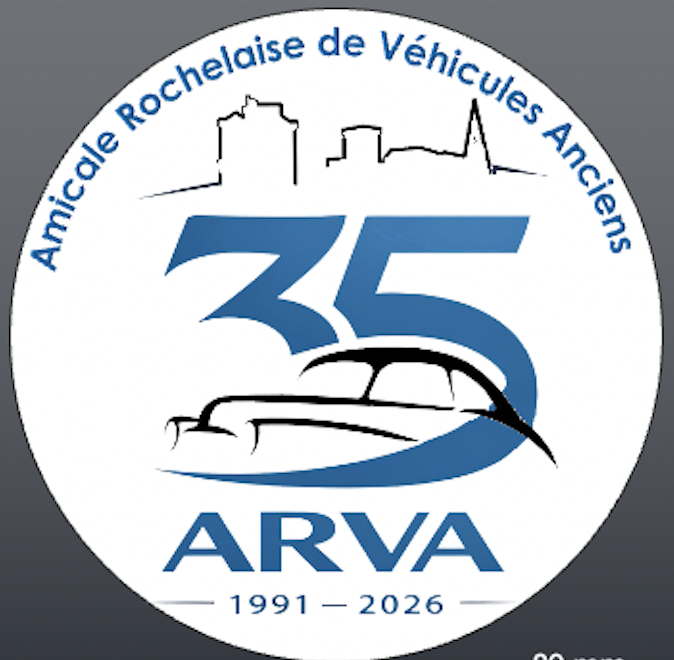Logo Amicale Rochelaise de Véhicules Anciens (ARVA)