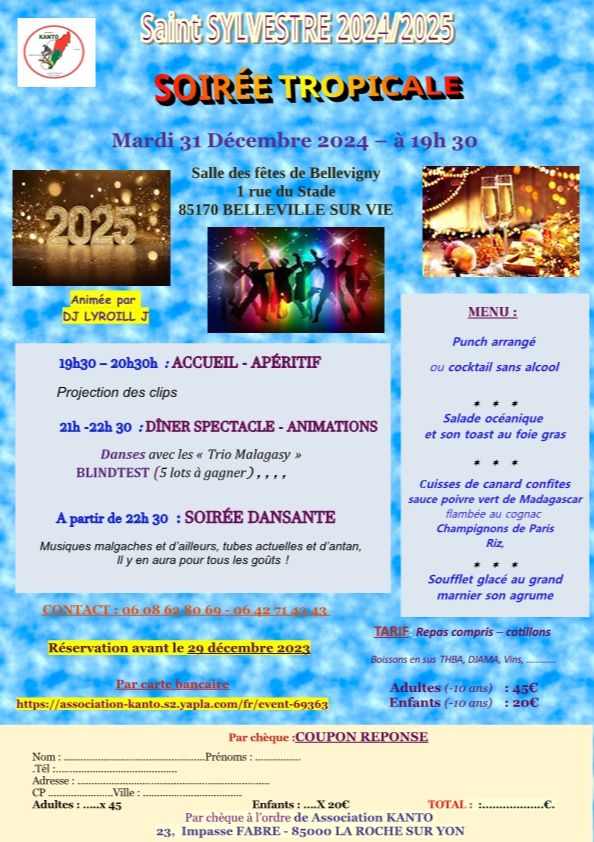 REVEILLON DE LA SAINT SYLVESTRE