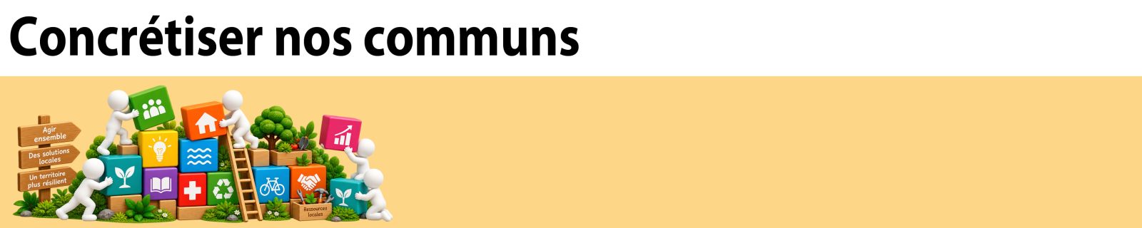Concrétiser nos communs