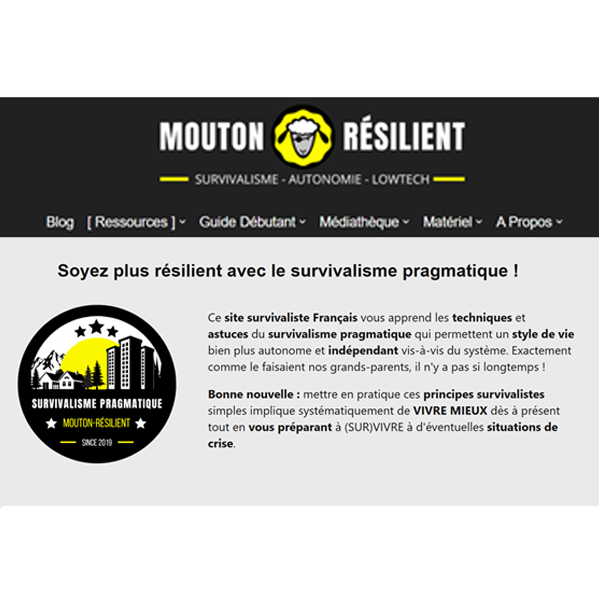 Mouton résilient
