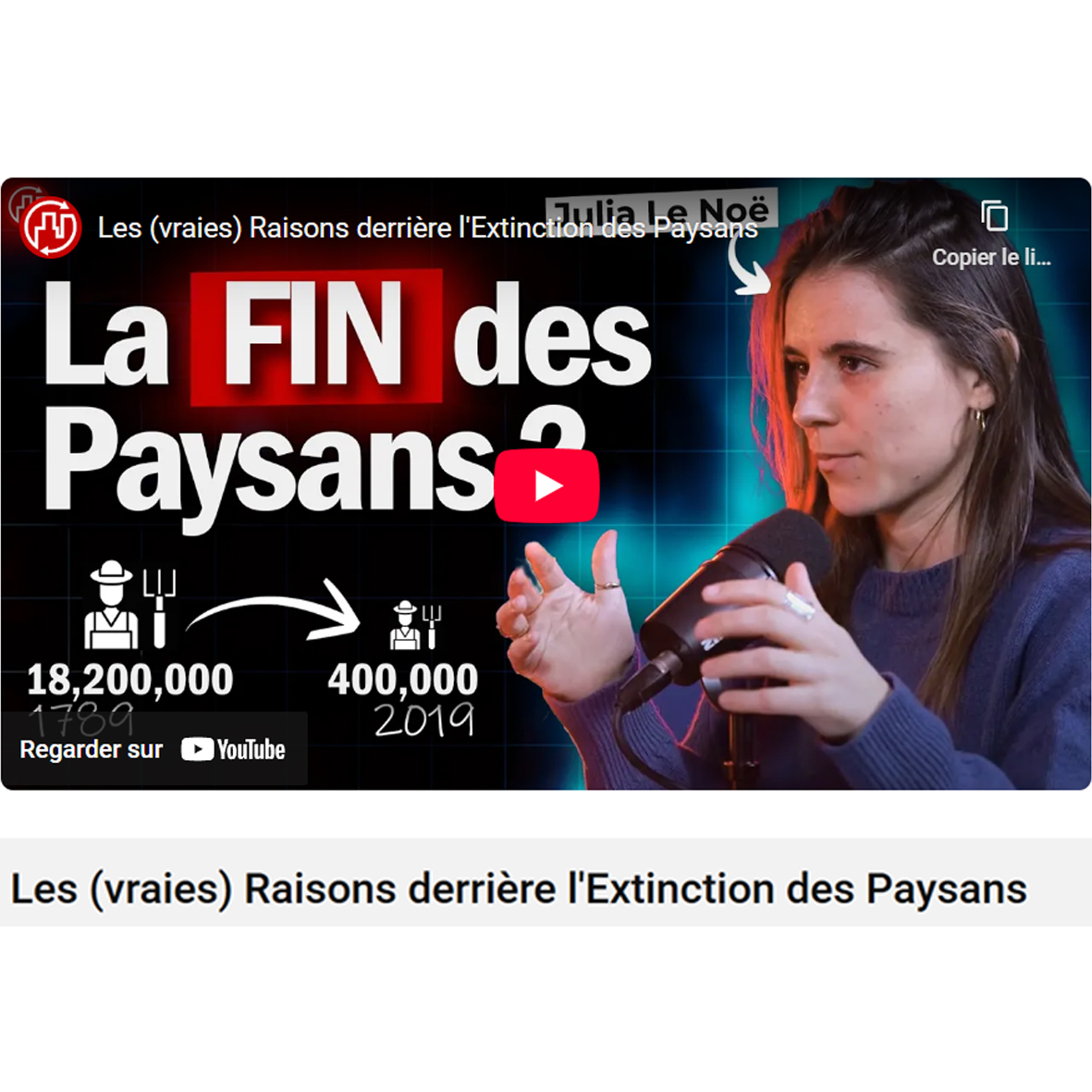 la fin des paysans