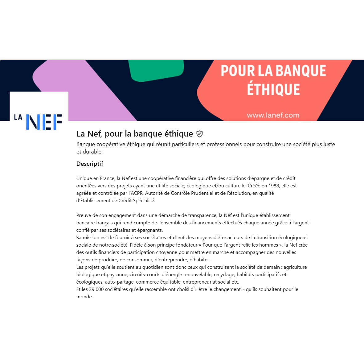 la NEF