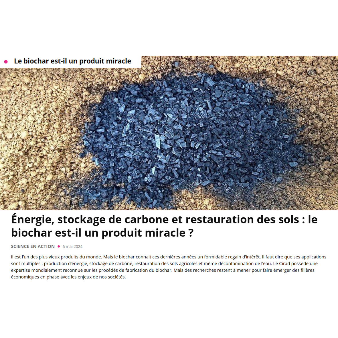 Le Biochar