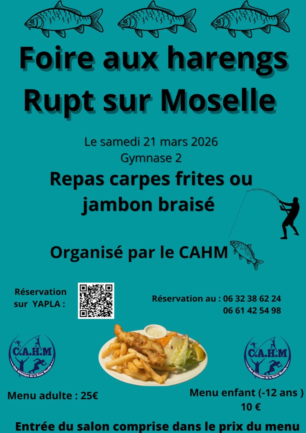 FOIRE AUX HARENGS - INSCRIPTION REPAS CAHM
