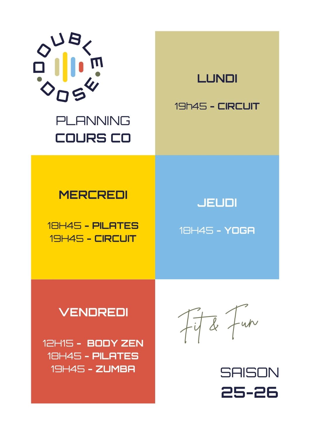 Cours collectifs - 2025-2026