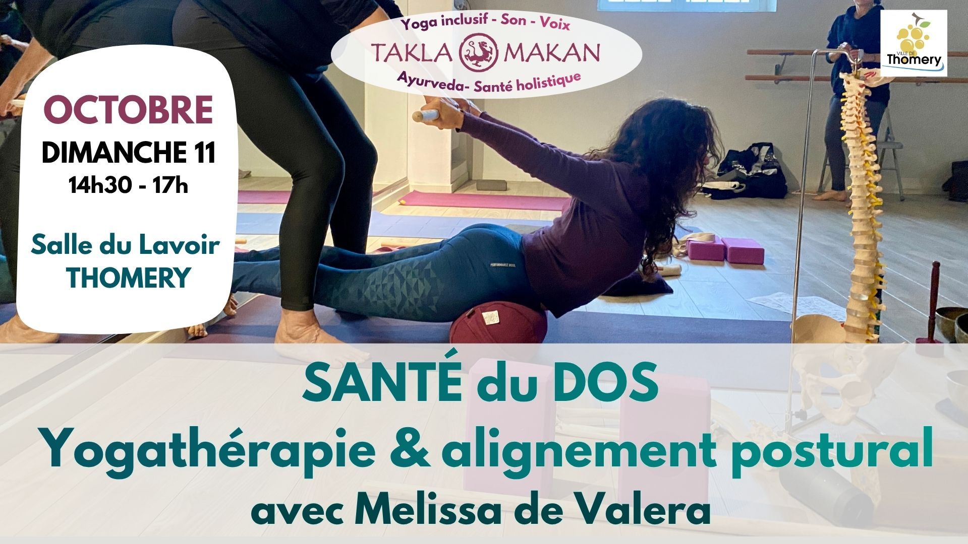 2026/oct -  Santé du dos : Atelier yogathérapie et alignement postural