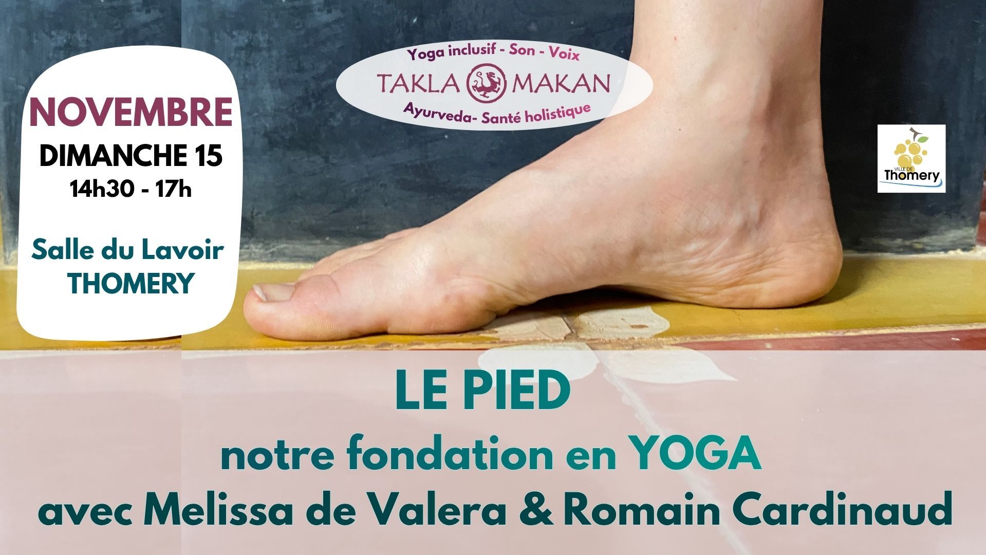 2026/nov -  Le Pied en yoga : atelier Fondations