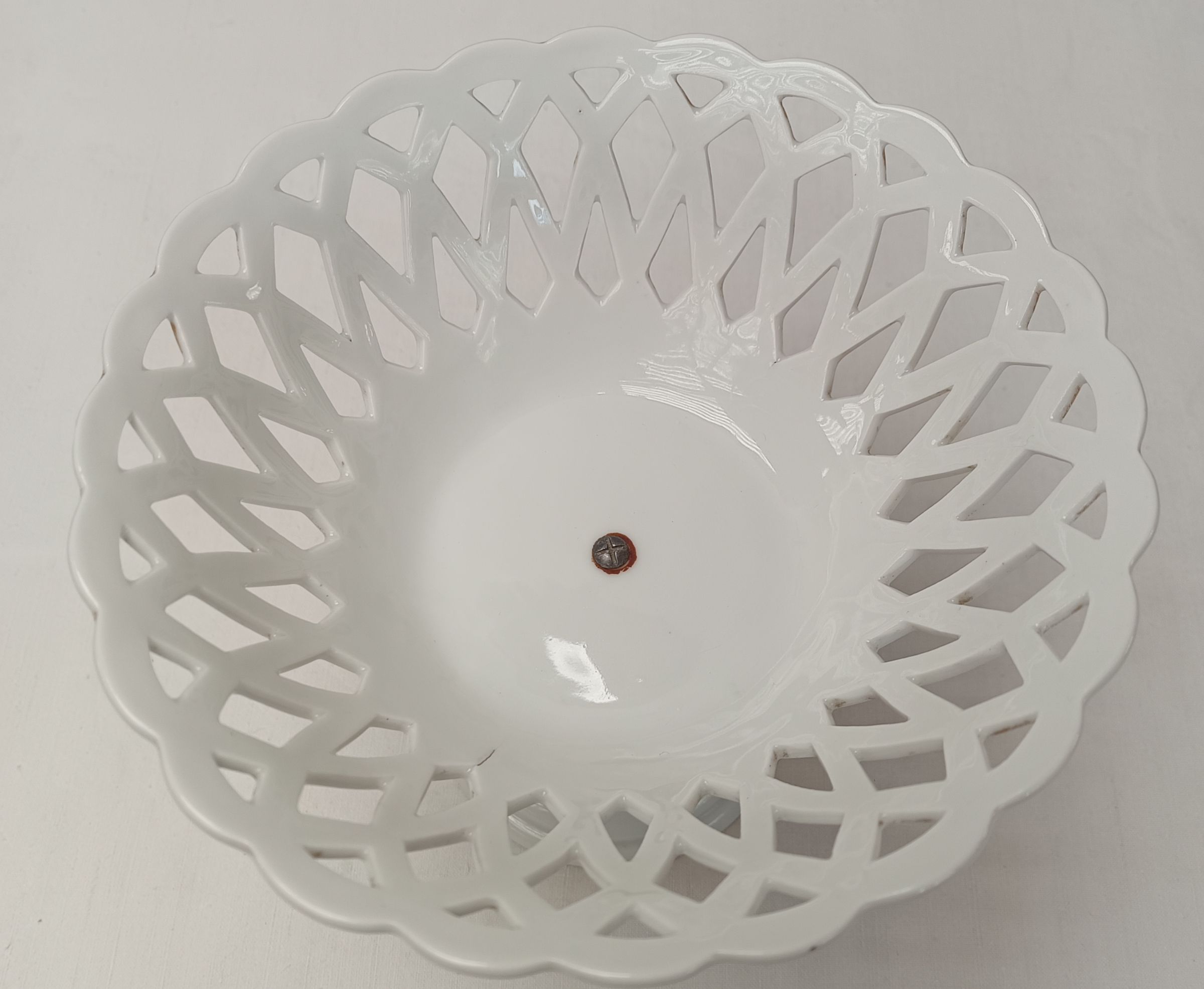 coupe à fruits céramique ajourée corbeille porcelaine compotier