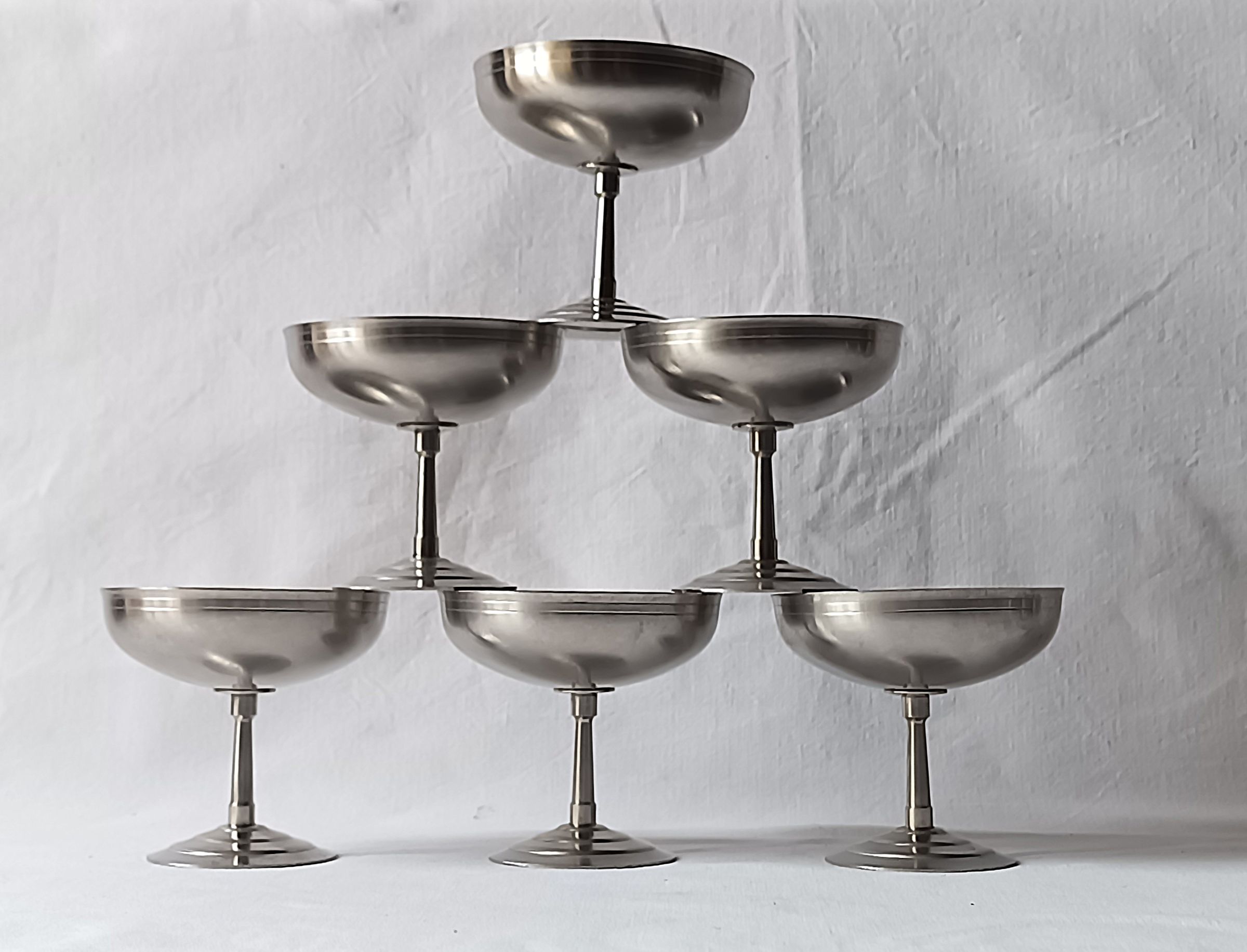 6 coupes par Letang & Remy France vintage design vintage