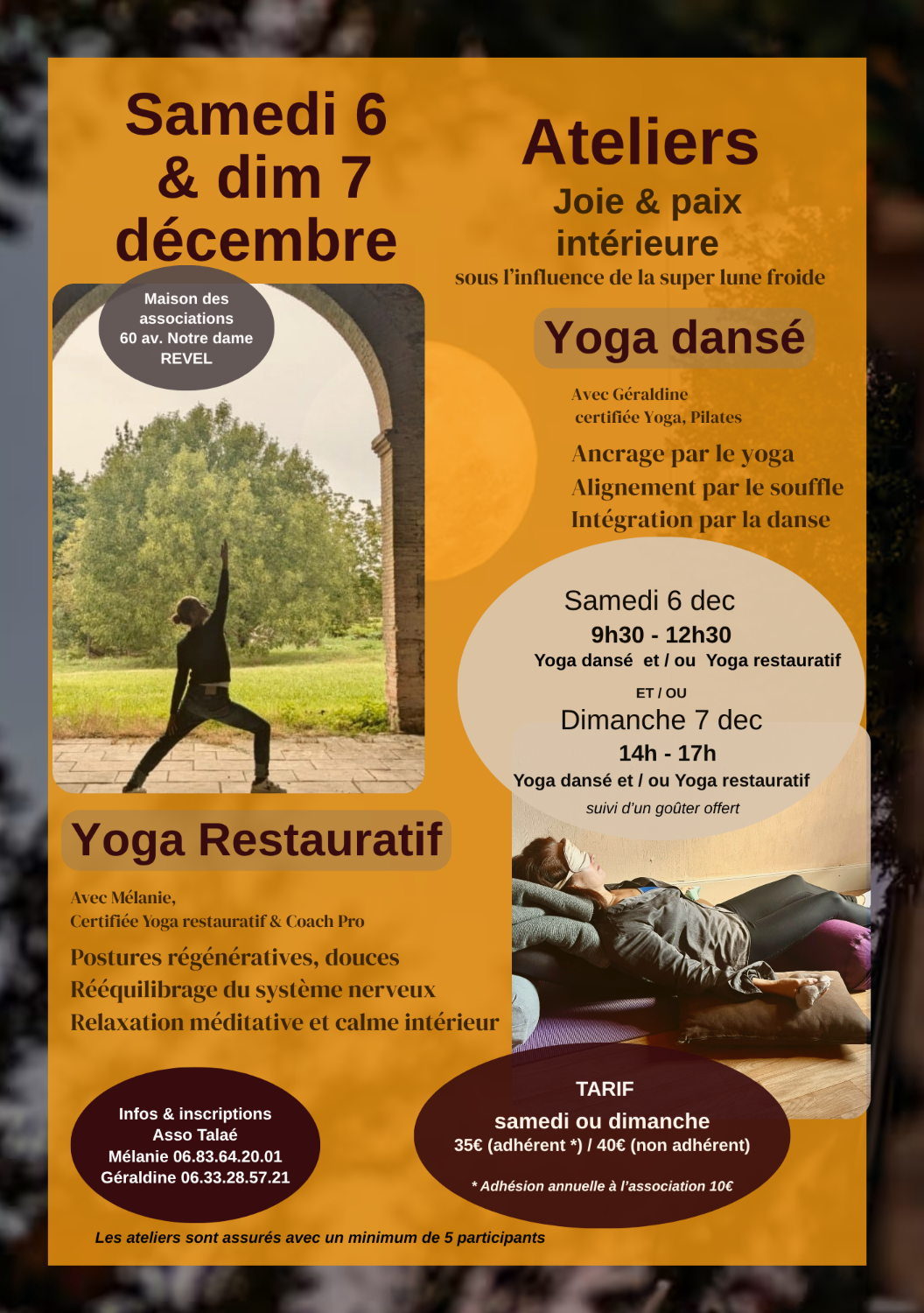 Ateliers 6 et 7 décembre