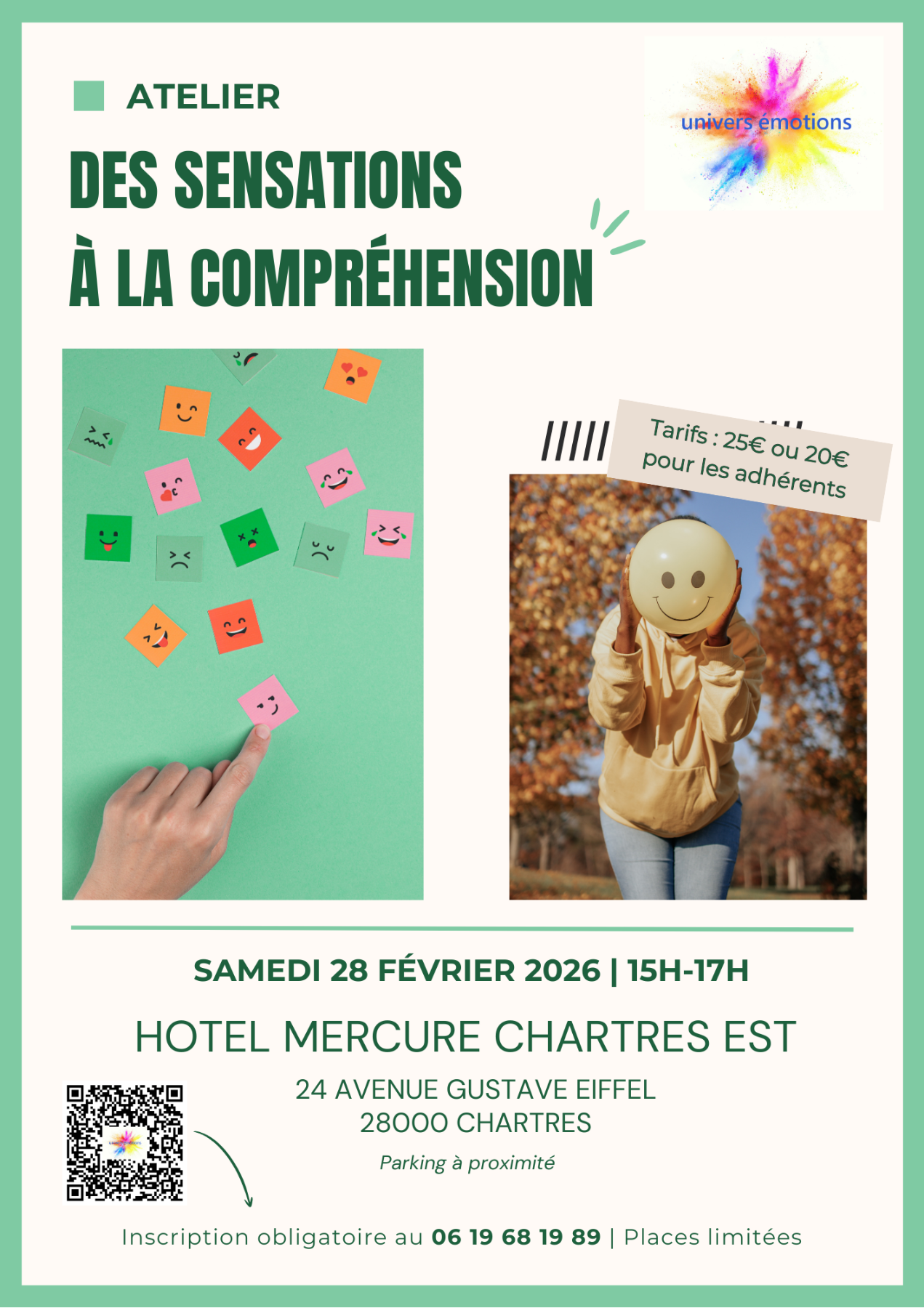Atelier " des sensations à la compréhensions "