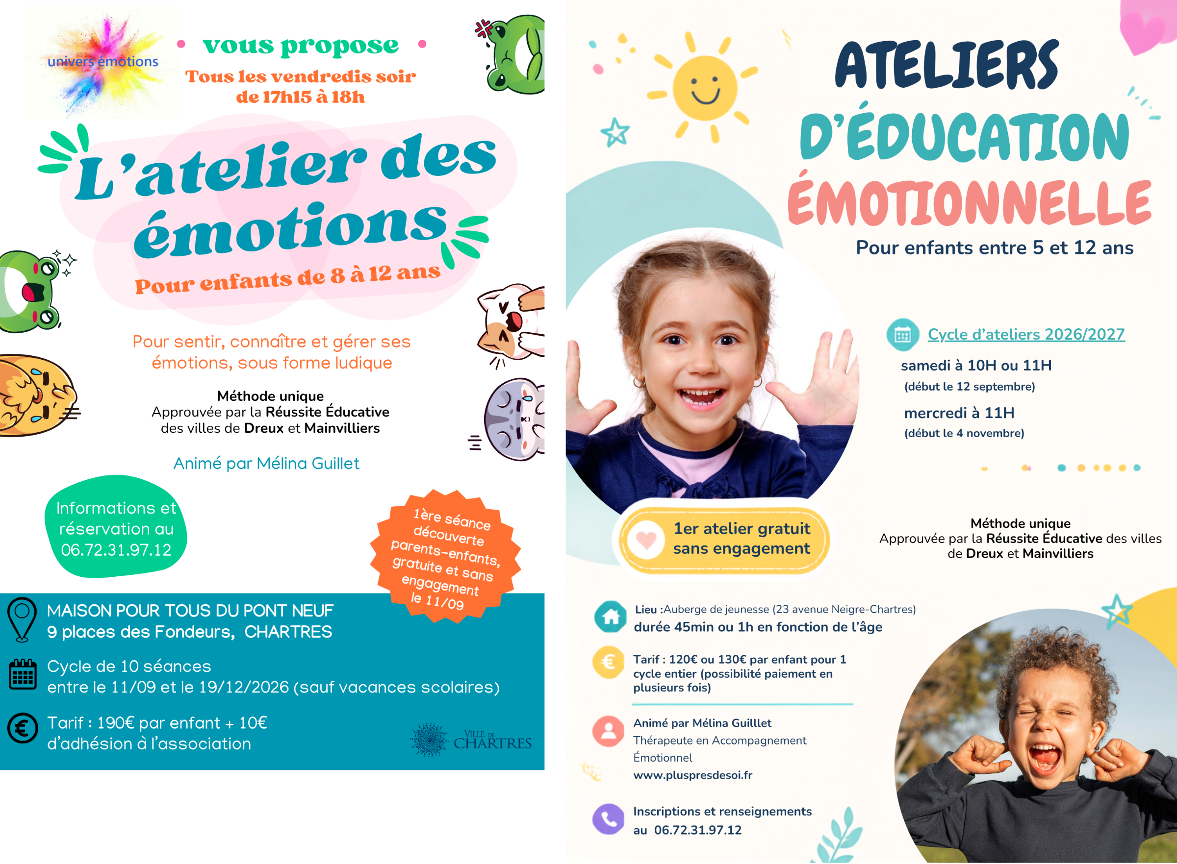 Ateliers Education Emotionnelle enfant