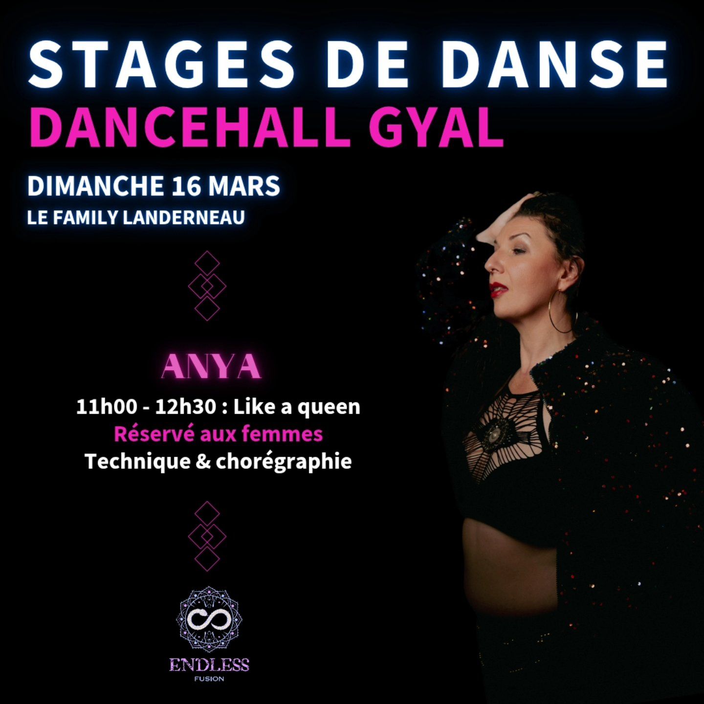 Stage Dancehall Gyal avec Anya 16 mars