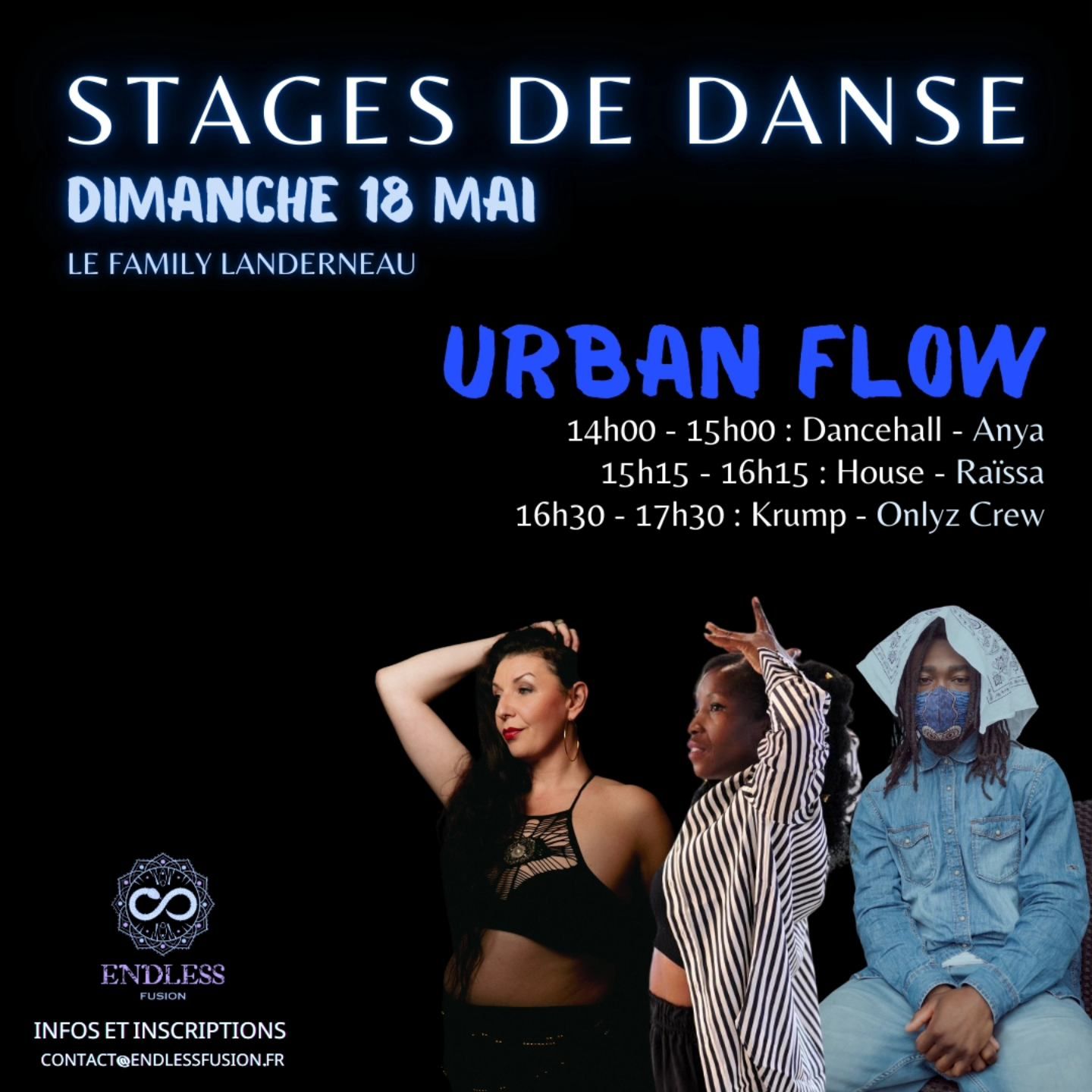 Stages de danse Urban Flow 18 mai