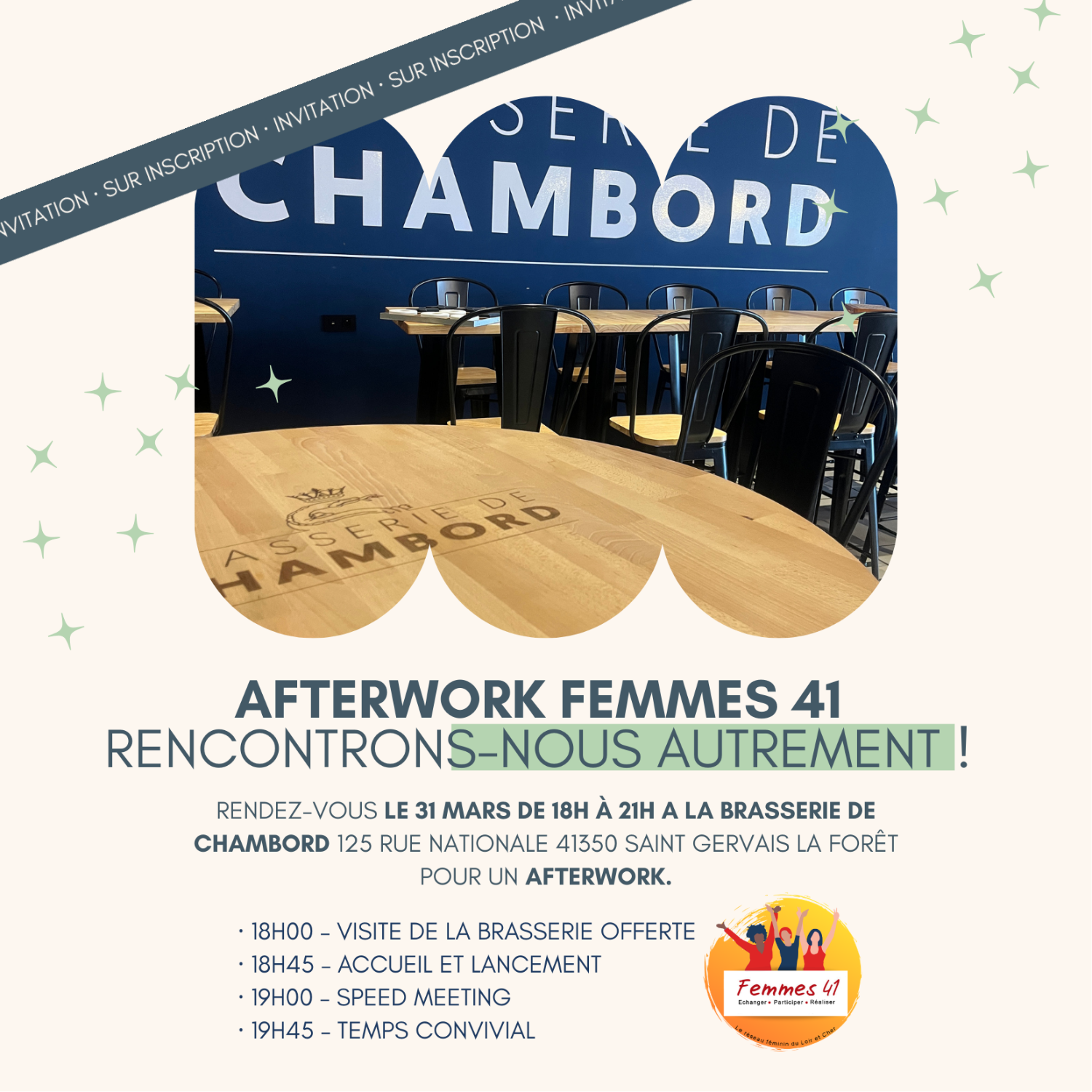 AFTERWORK FEMMES 41 du 31 mars 2026
