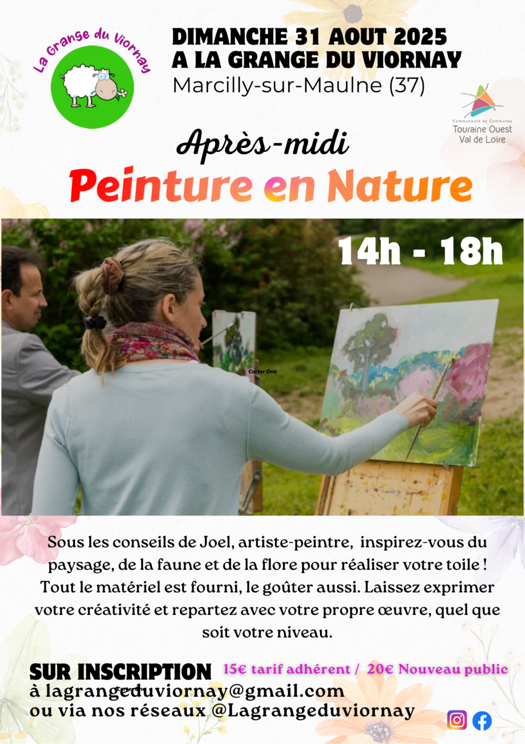 Après-midi Peinture en Nature à la Grange du Viornay