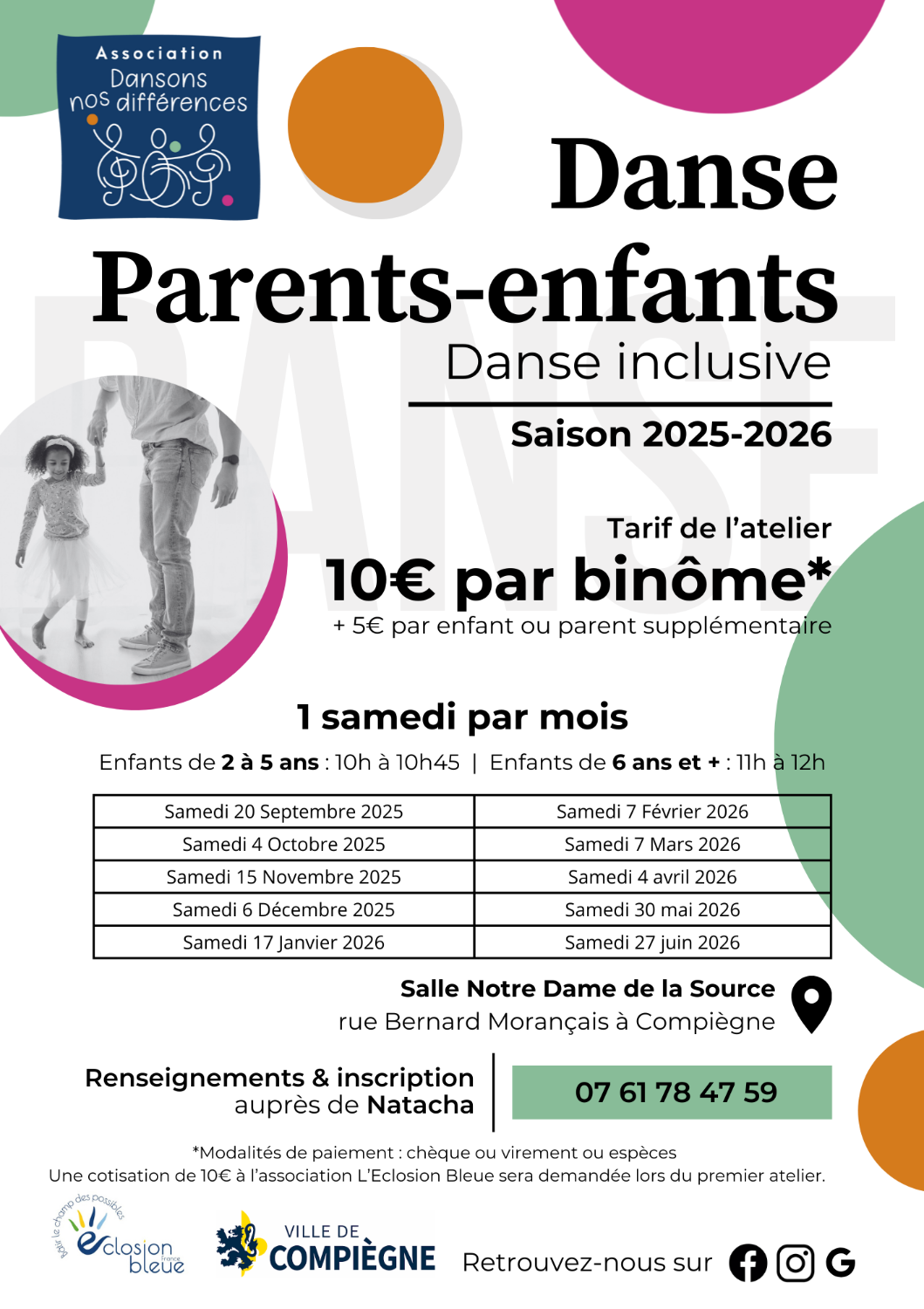 Danse Parents-Enfants (2 à 5 ans) 06/12/2025