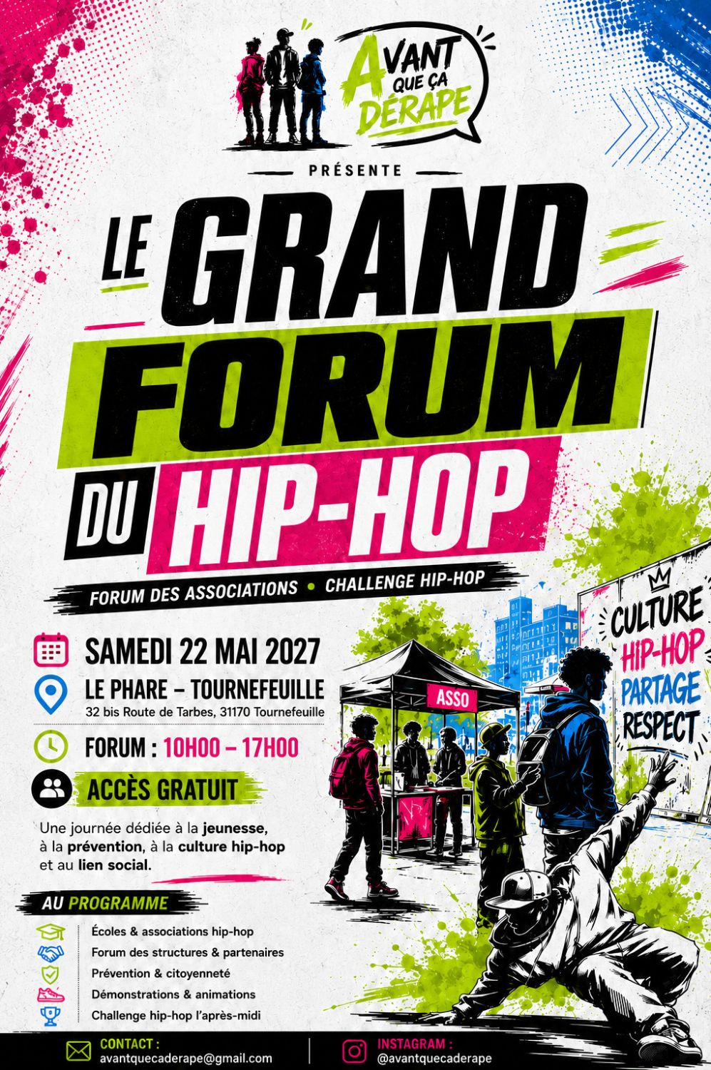 Rejoindre l’équipe bénévole – Grand Forum du Hip-Hop