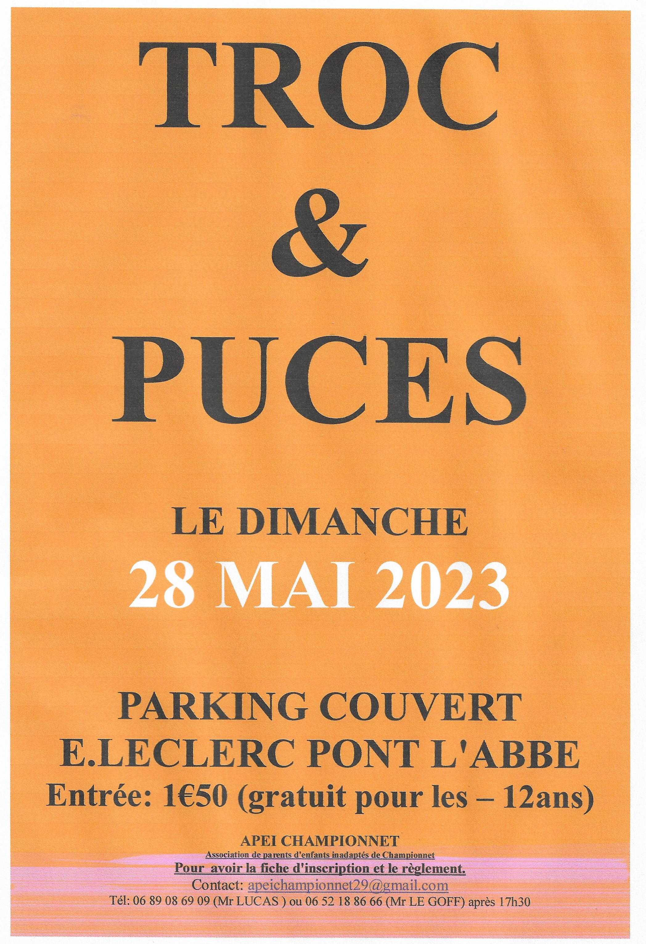 Réunion information Troc et Puces 28 mai 2023