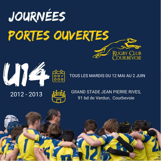 Journées Portes Ouvertes - U14 (Nés en 2012 / 2013)