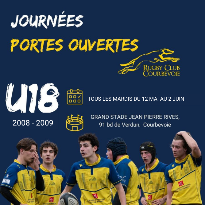 Journées Portes Ouvertes - U18 (Nés en 2008/2009)