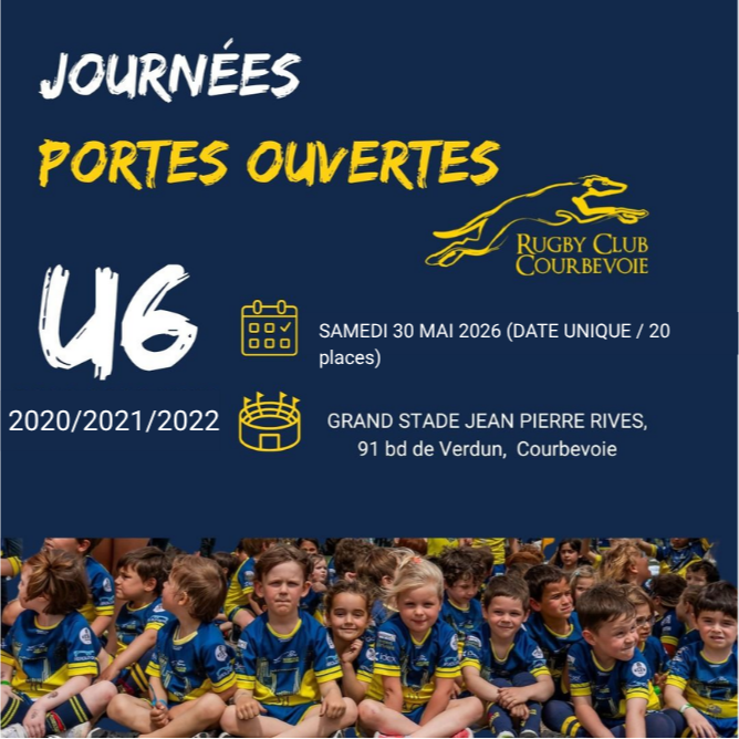 Journées Portes Ouvertes - U6 (Nés en 2020/2021/2022)