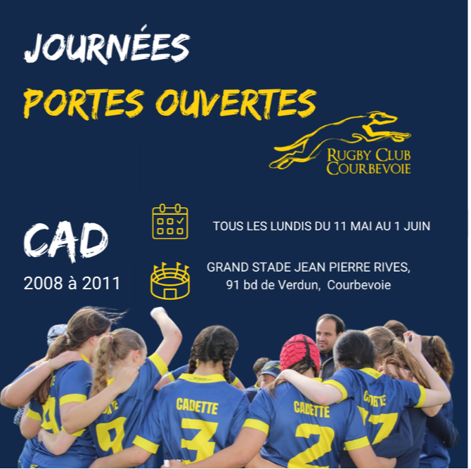 Journées Portes Ouvertes - CAD (Nés de 2008 à 2011)