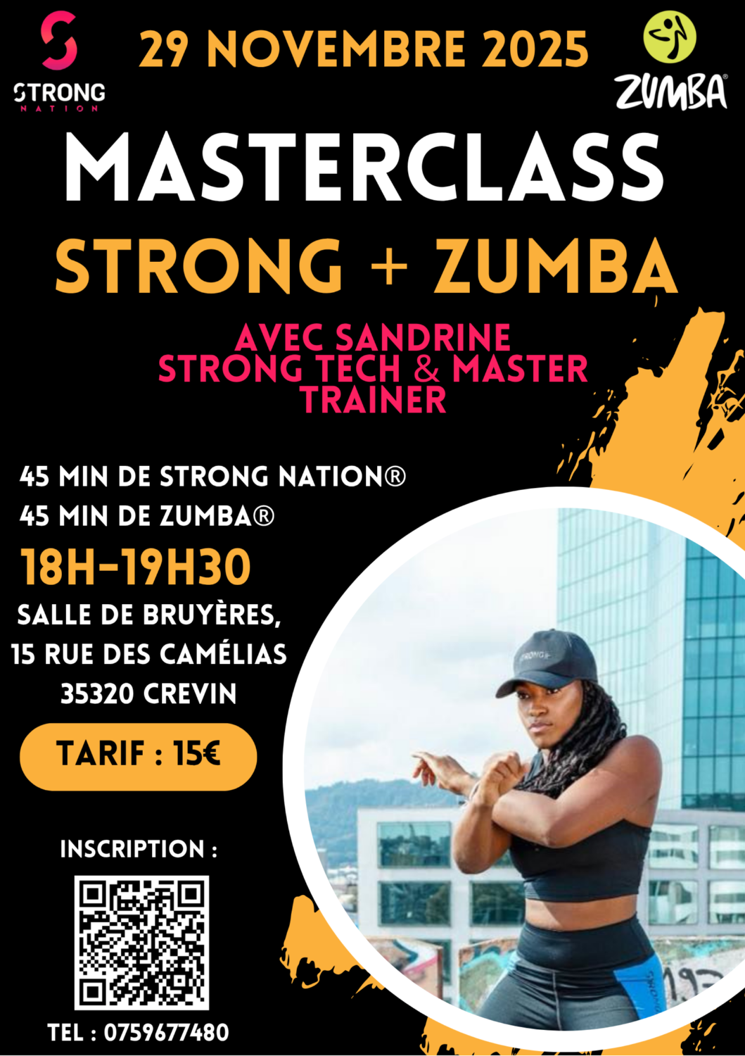 Masterclass Strong + Zumba avec Sandrine
