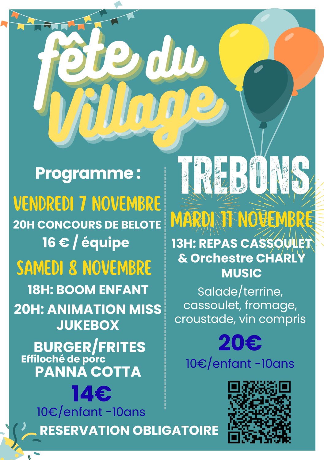 Fête locale 2025 de Trébons sur la Grasse