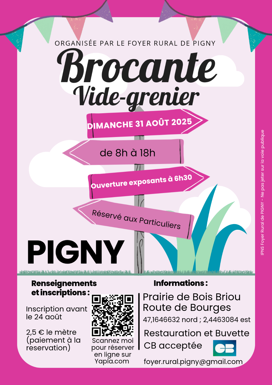 Brocante Vide-Grenier de PIGNY 2025