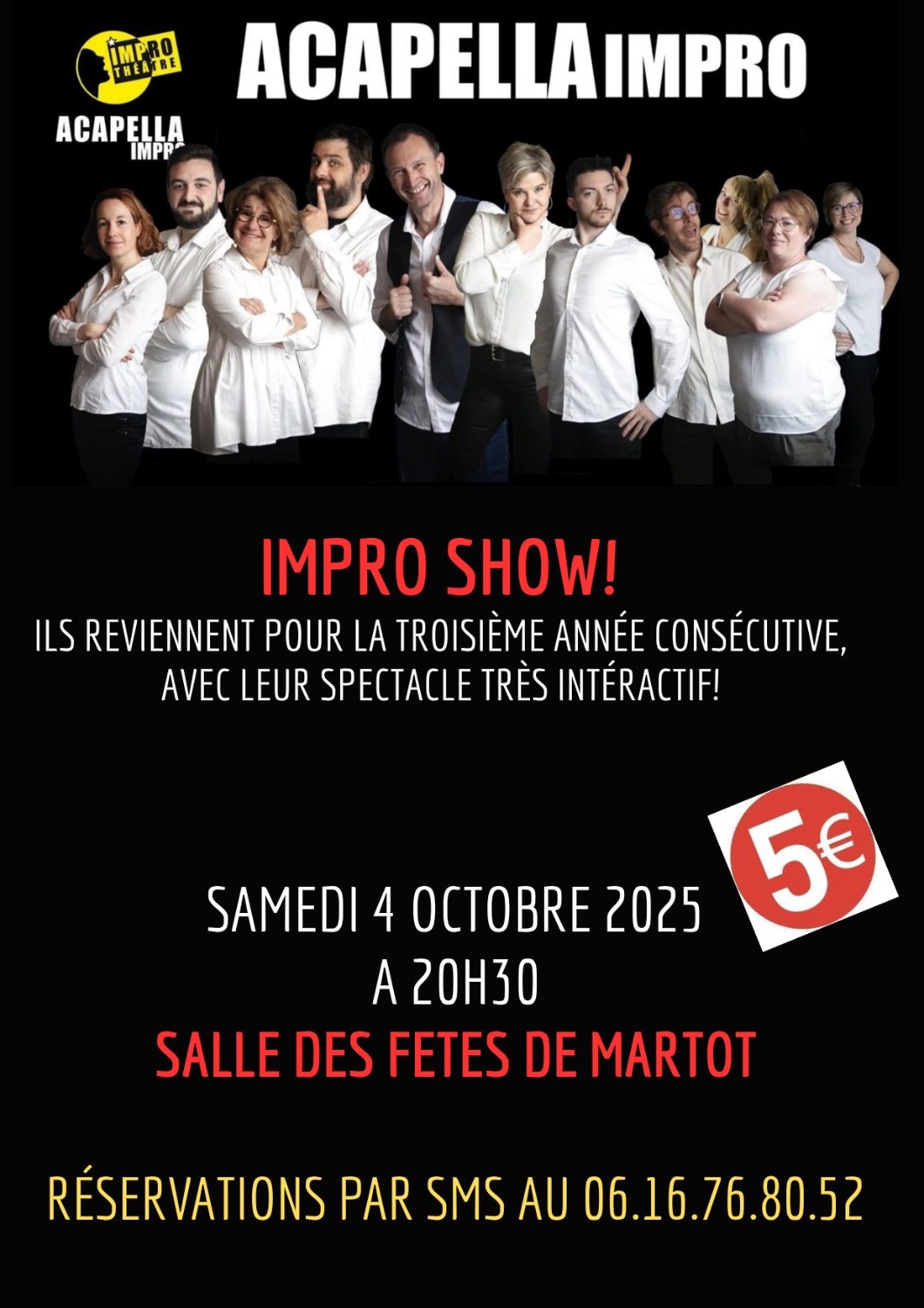 Impro Show - Acapella débarque à Martot